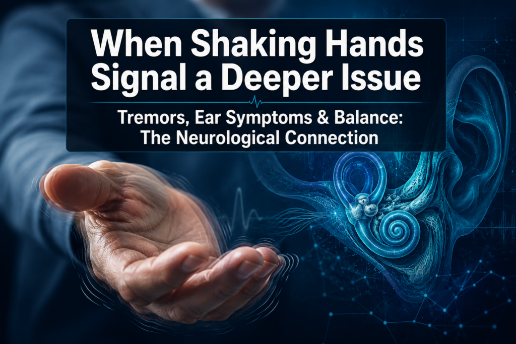 Tremors, Ear Symptoms, and Balance: When Shaking Hands Signal a Deeper Neurological Issue Affecting Your Hearing