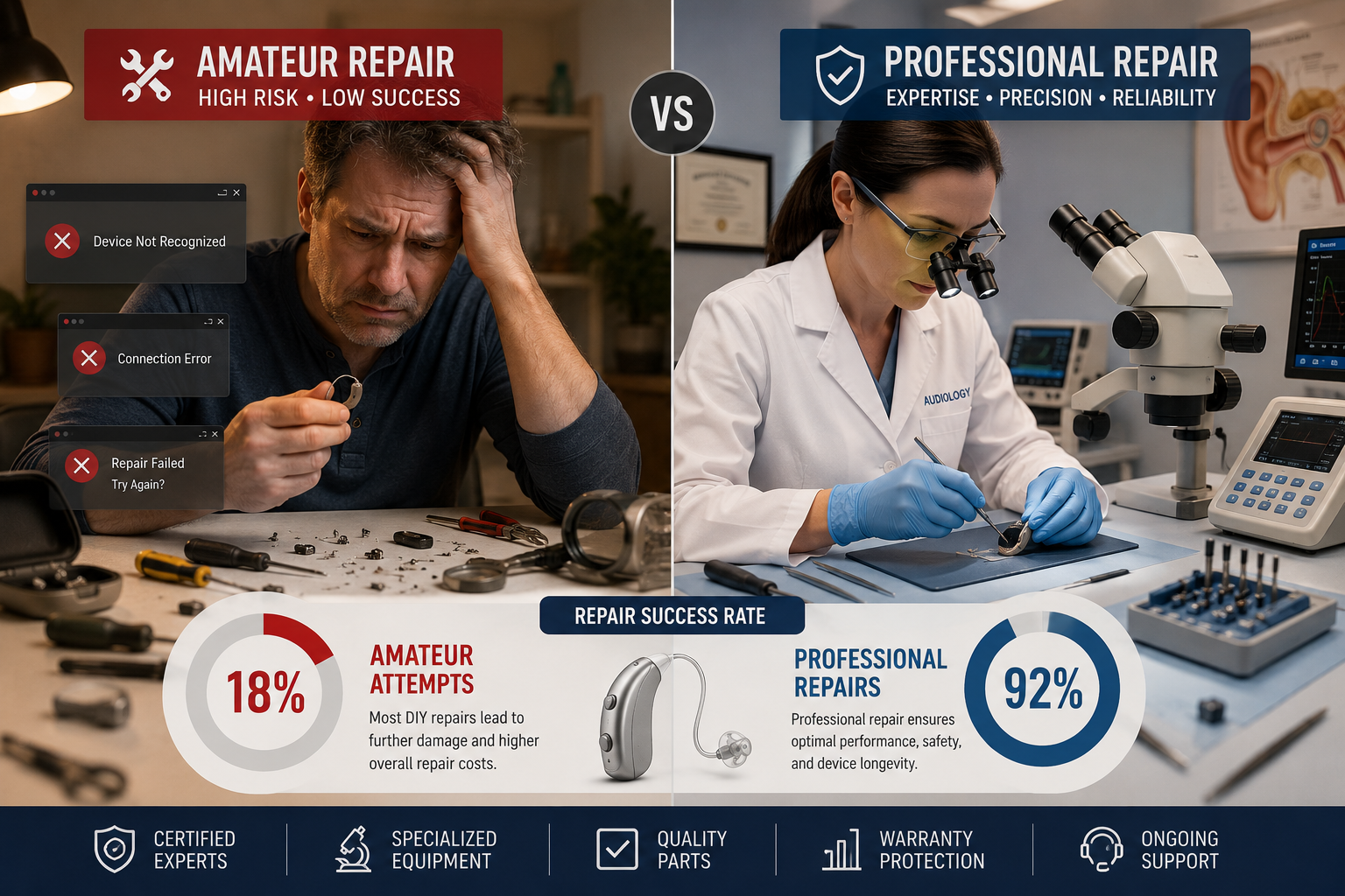 Can I Fix My Hearing Aid Myself or Do I Need a Professional?