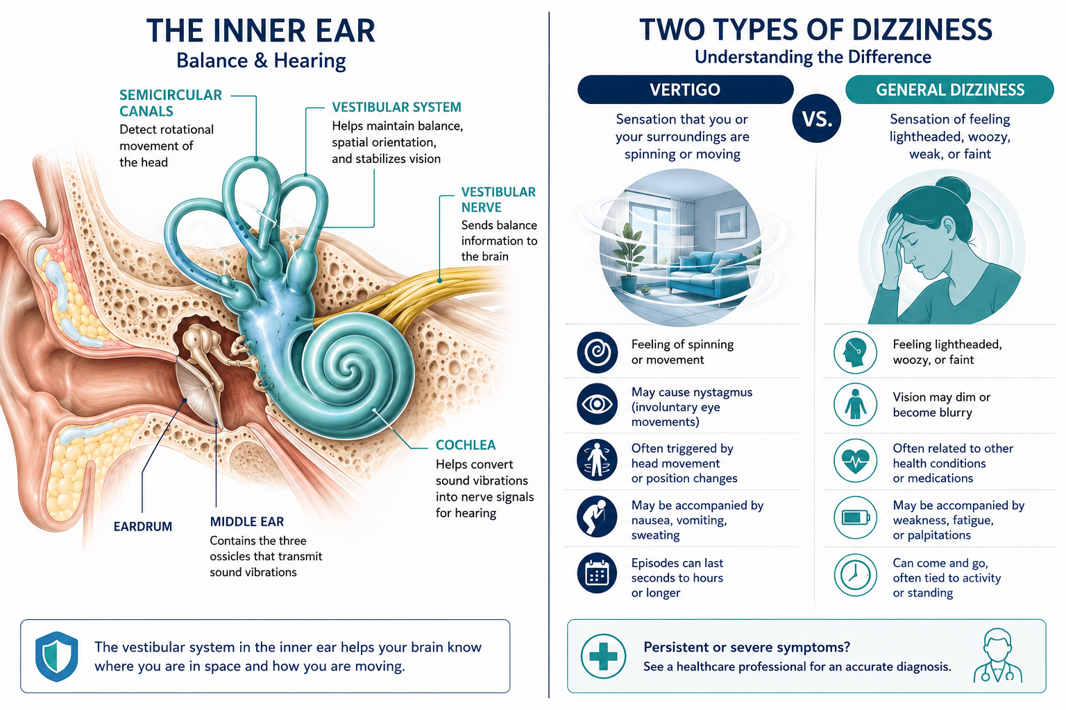 Can Inner Ear Problems Cause Both Vertigo and Hearing Problems?