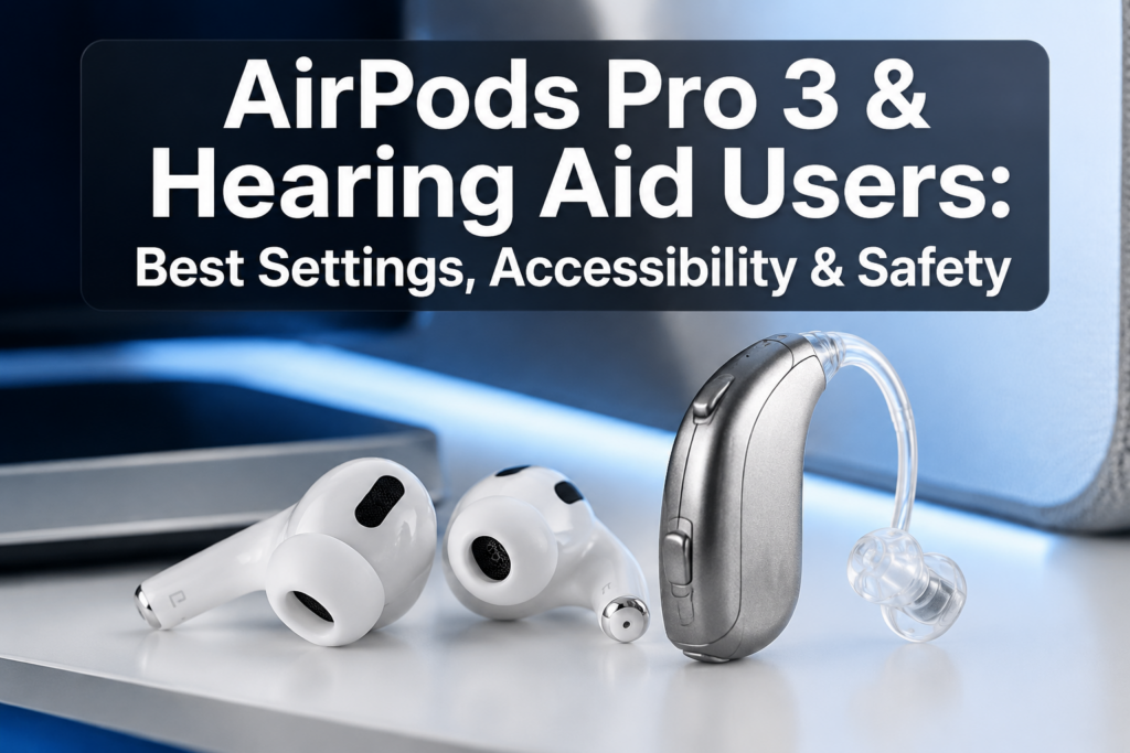 Apple AirPods Pro 3 and Hearing Aid Users: Best Settings, Accessibility Features, and Safety Limits