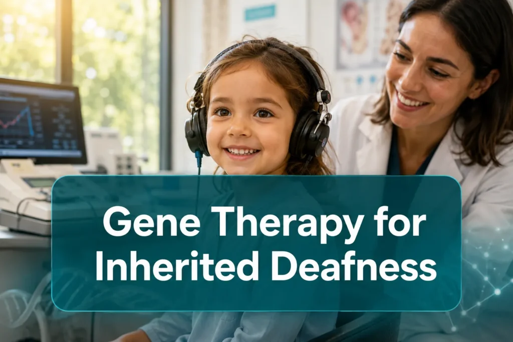 Durable gene therapy for inherited childhood deafness