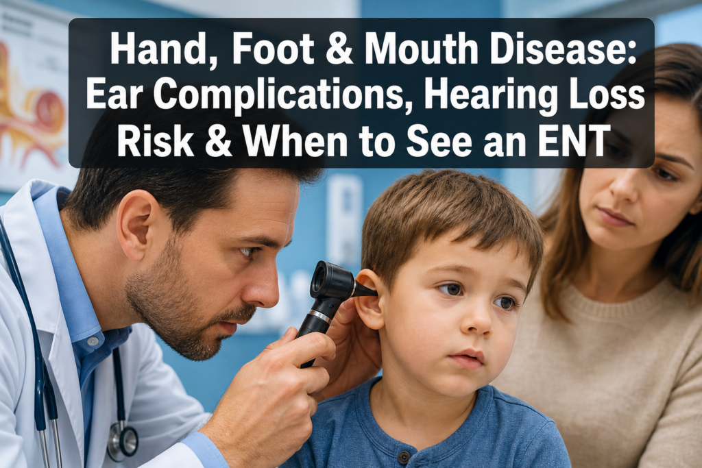 Hand, Foot, and Mouth Disease in Adults and Children: Rare Ear Complications, Hearing Loss Risk, and When to See an ENT