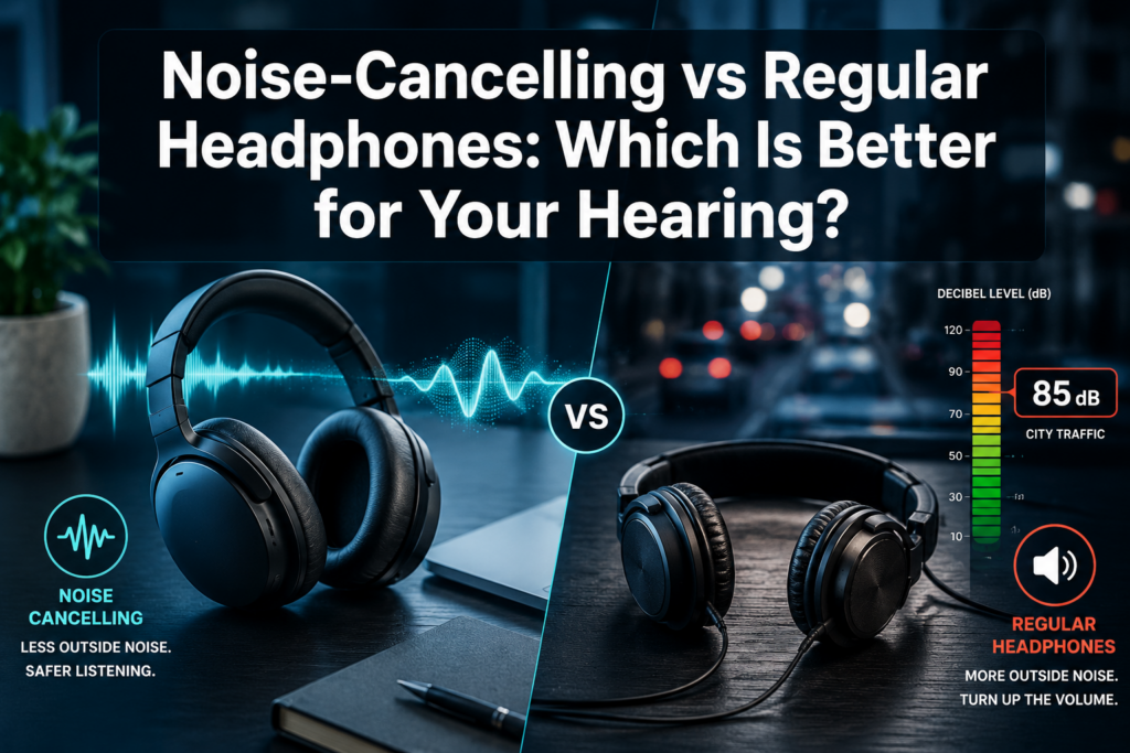 Noise-Cancelling vs Regular Headphones: Which Are Better for Your Hearing?