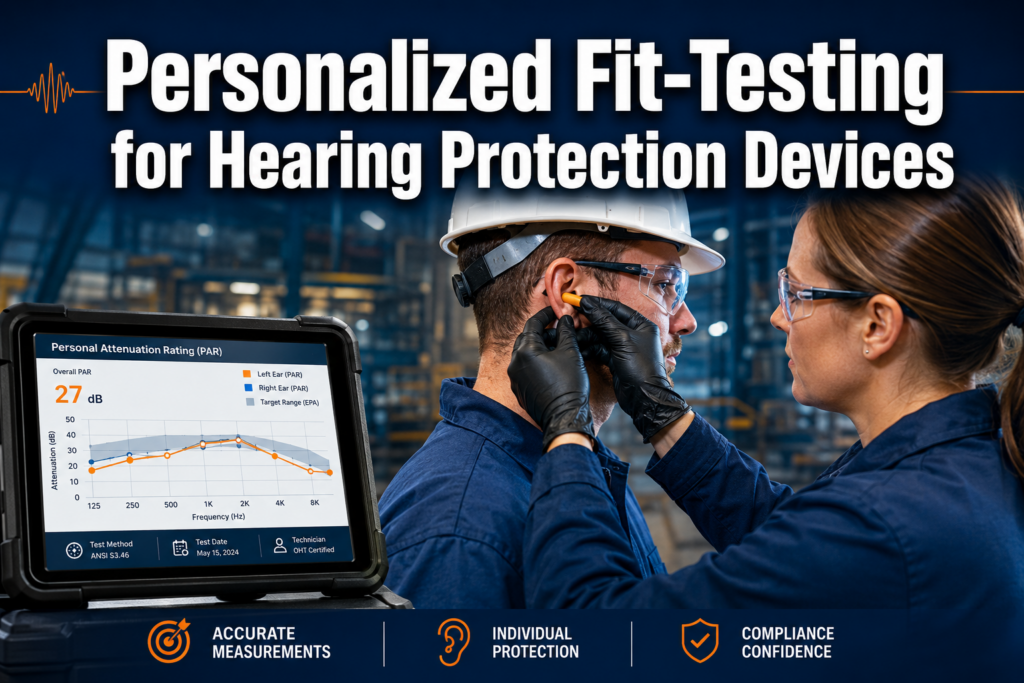 Personalized fit-testing for hearing protection devices